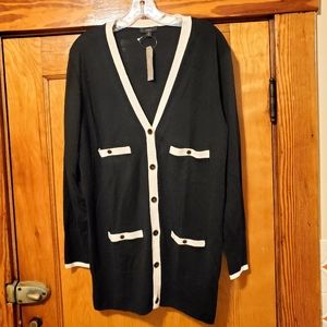 J Crew Style BA398 Long Merino Wool Cardigan Sweater. Medium